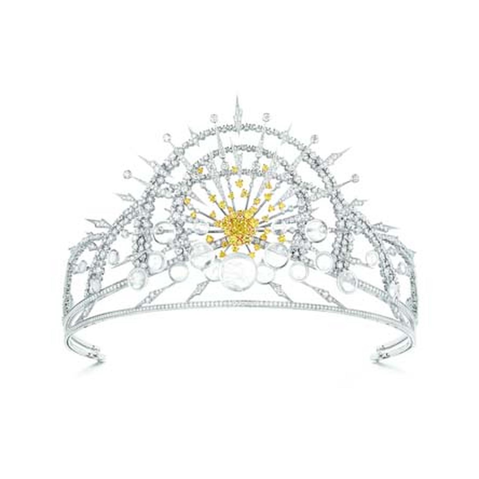 Royal Chaumet tiara presented in Paris new Les Ciels de Chaumet