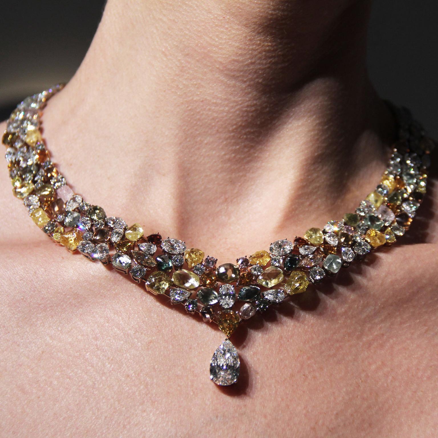 Raw Diamond Necklace — Kaleidoscope Kitty