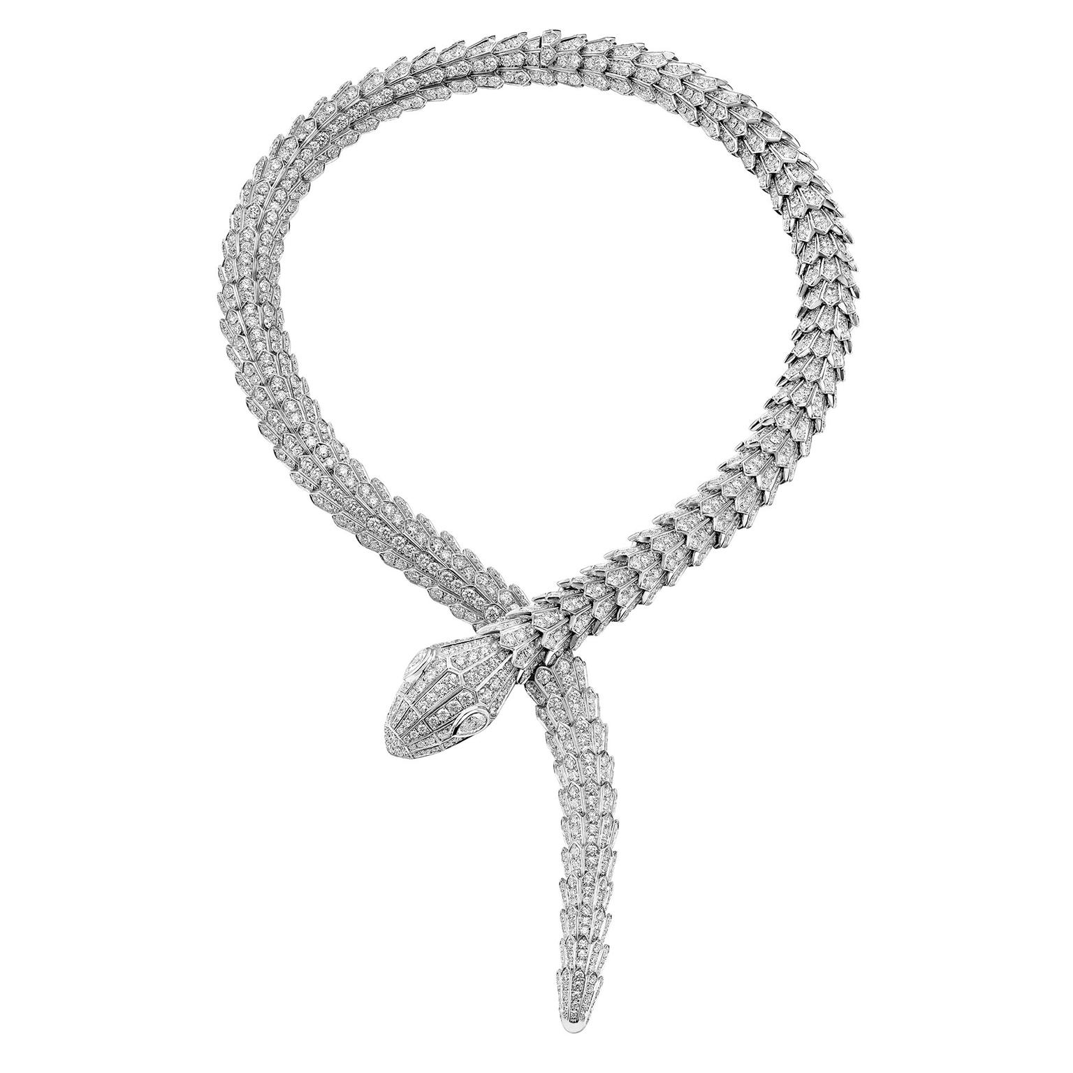 Introducir 97+ imagen bulgari serpenti necklace diamond