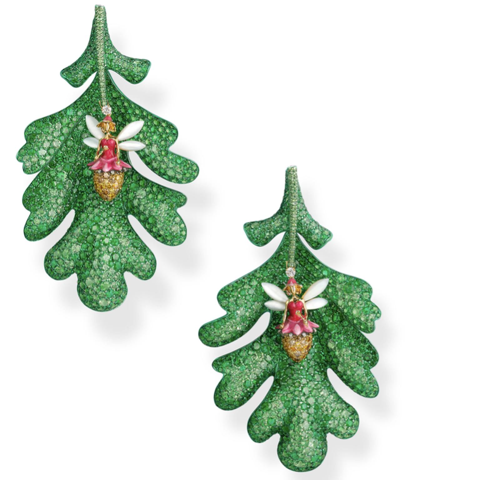 Oak  Leaf earrings by Chopard