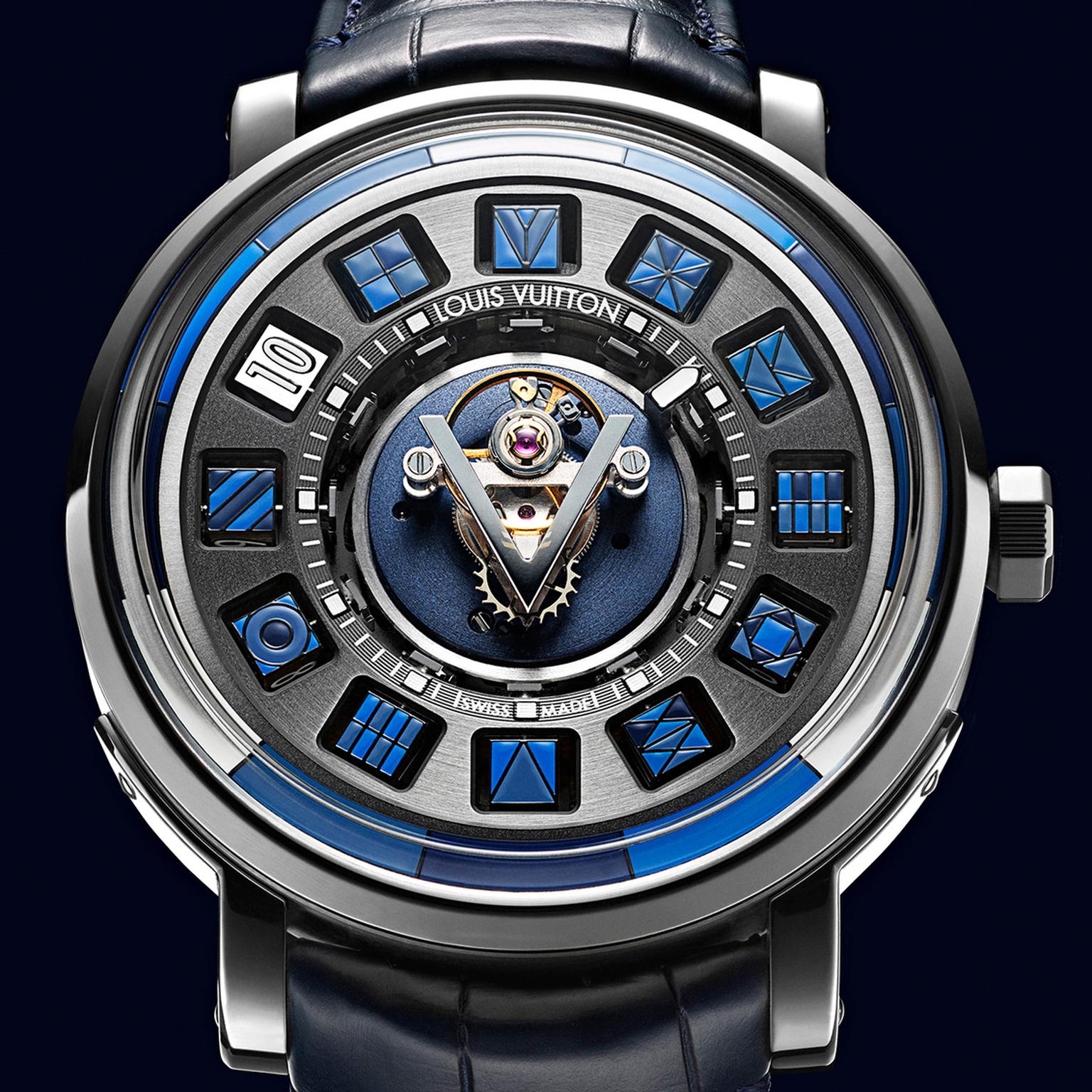 Escale Spin Time Tourbillon Central Blue watch