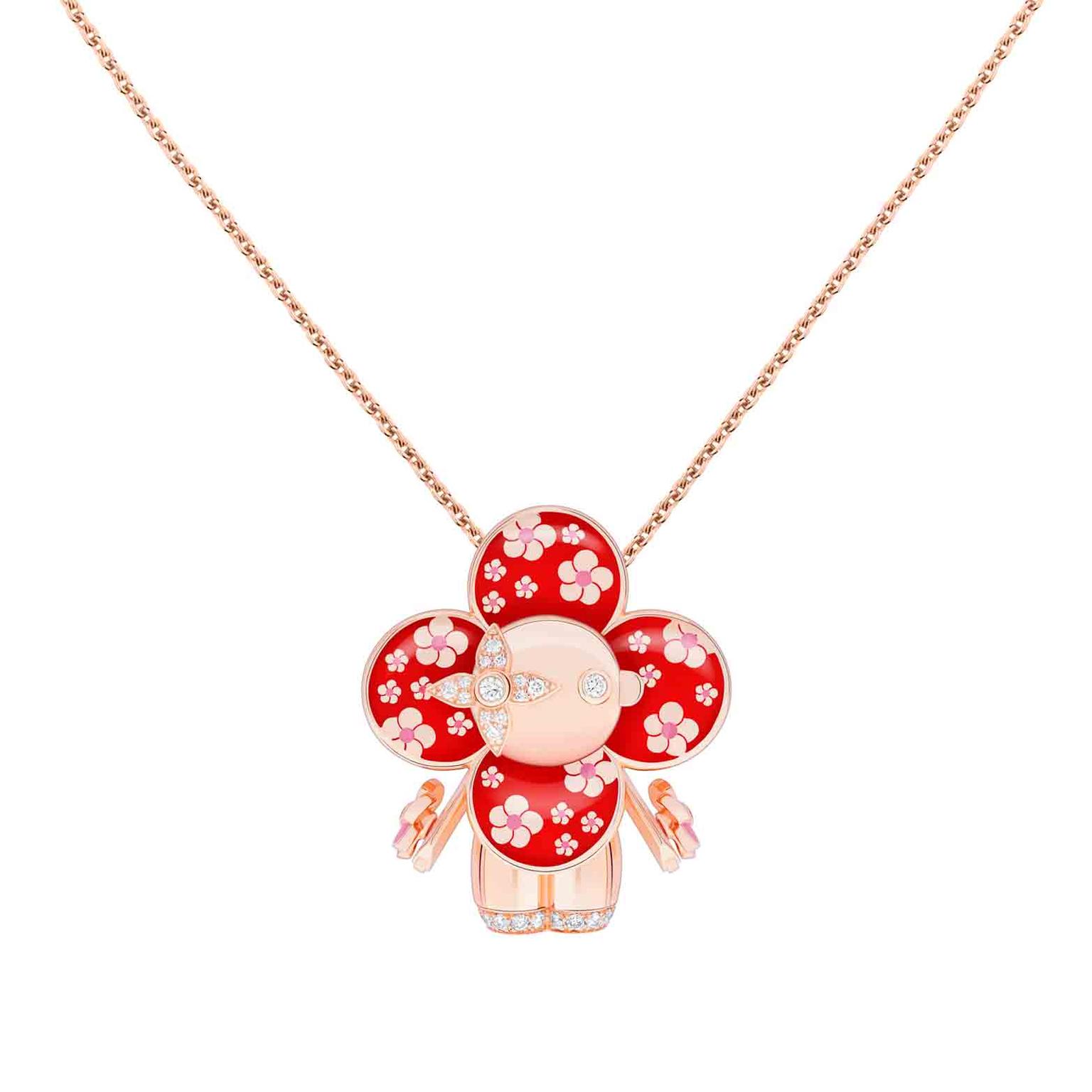 Vivienne Plum Flowers pendant by Louis Vuitton, Louis Vuitton