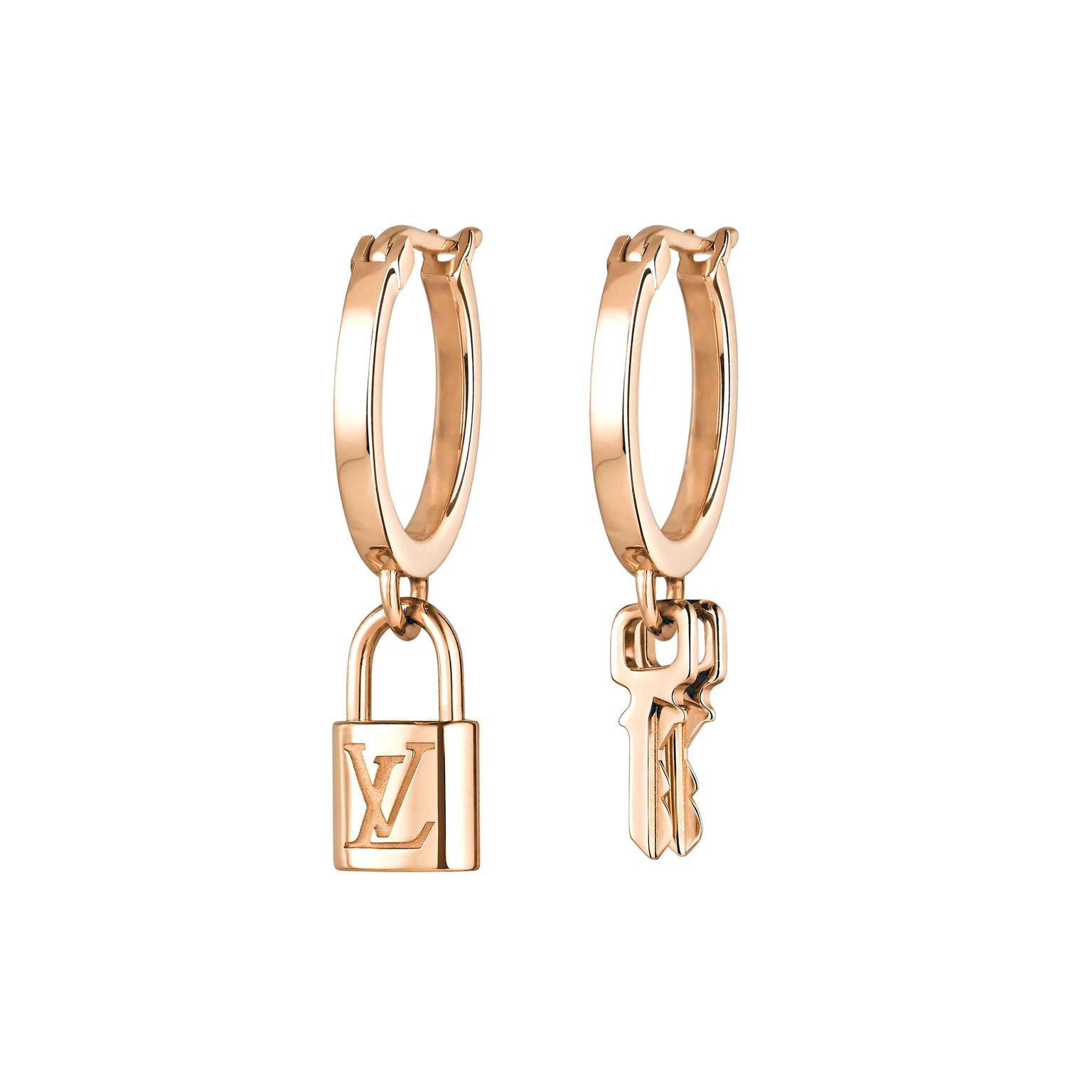 Authentic Louis Vuitton Twin Lock Earrings