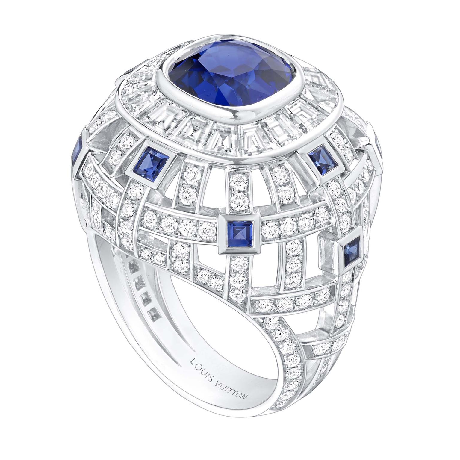 Louis Vuitton Riders of the Knights lapis lazuli diamond and emerald  bracelet, Louis Vuitton