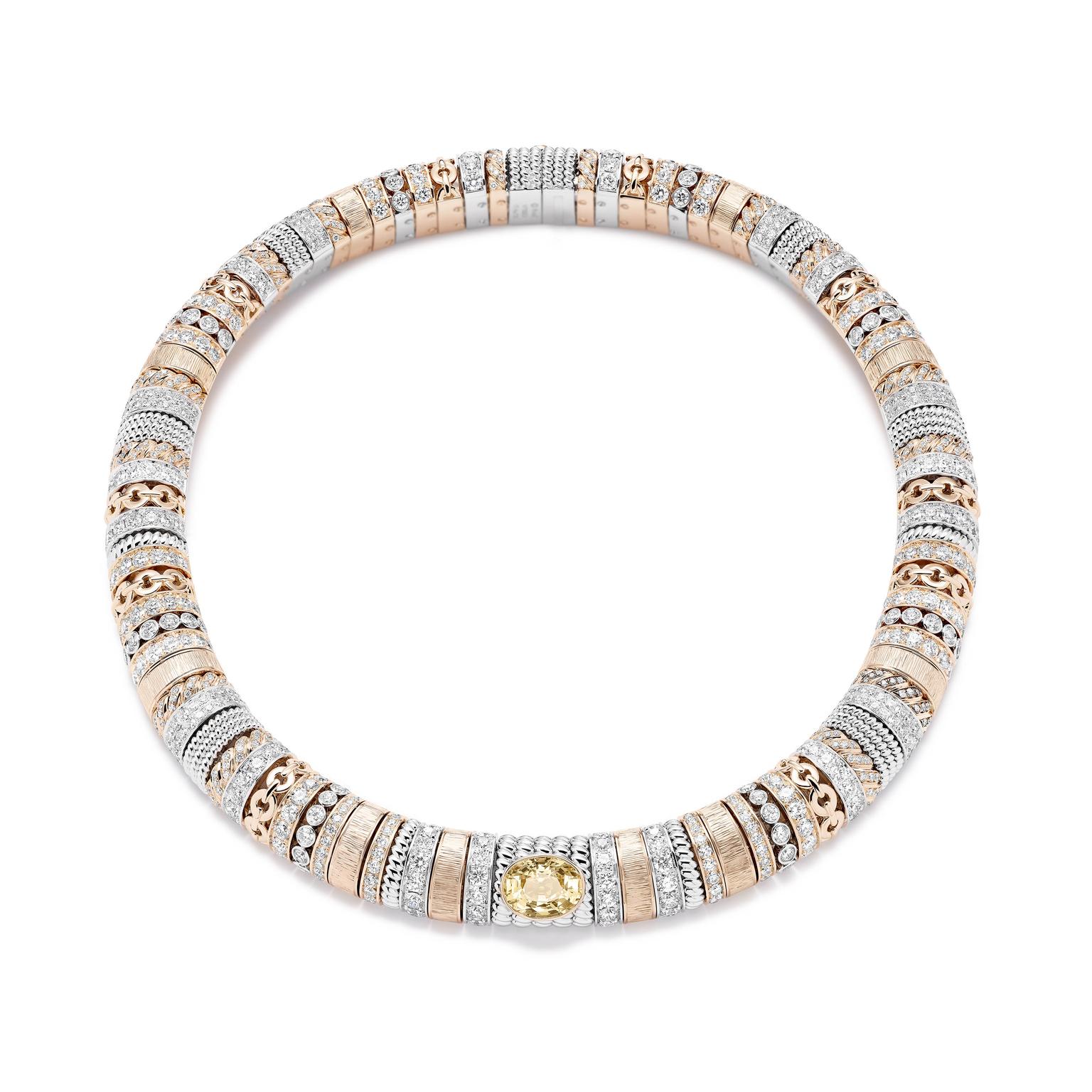 Mixed gold necklace by Piaget