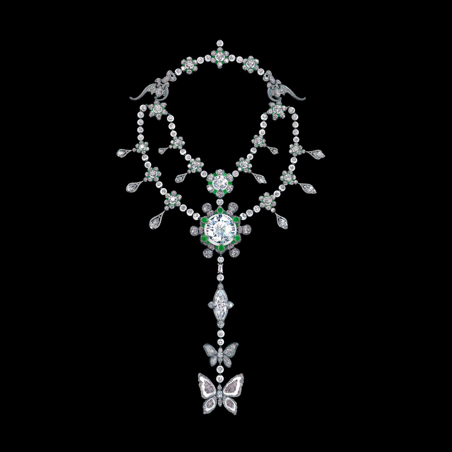 Diamond Flower Pendant Necklace – Leviev Diamonds