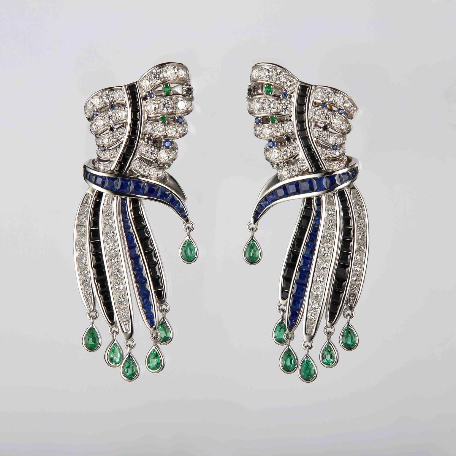 Melancholic Karyatides earrings by Antiquarian