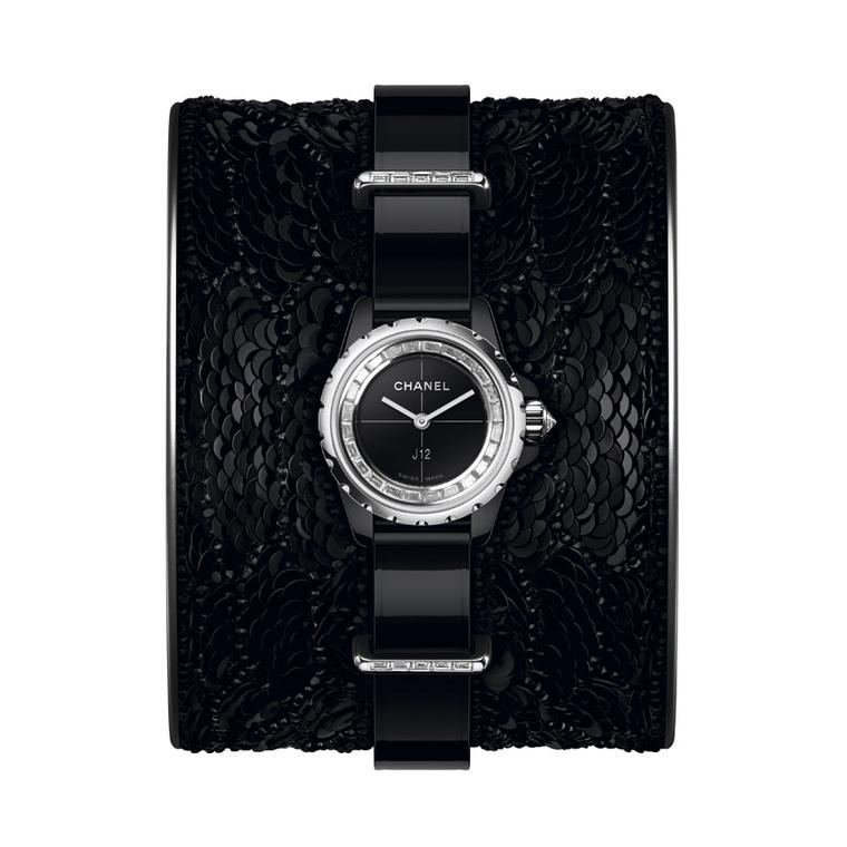 J12 XS watch with removable fingerless gloves, Chanel