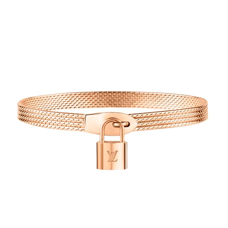 Just Gorgeous Studio Louis Vuitton Lock and Key Charm Bracelet