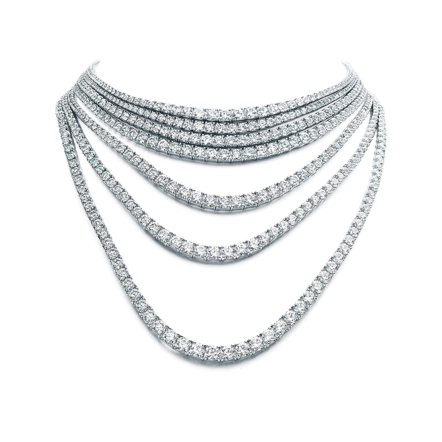 TIFFANY & CO. The 47-carat Morganite & Diamond Necklace @frenchbluediamond  on Instagram