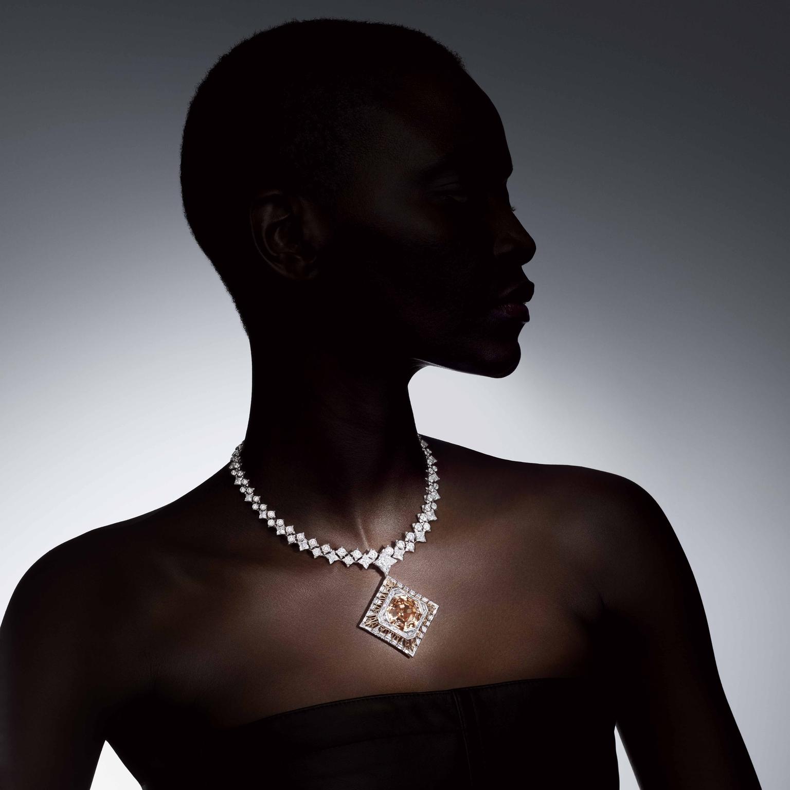 Awakened Coeur de Paris Necklace by Louis Vuitton on model ©Thomas Legrand 