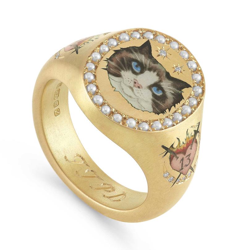 Cece Jewellery Taylor Swift bespoke ring white background