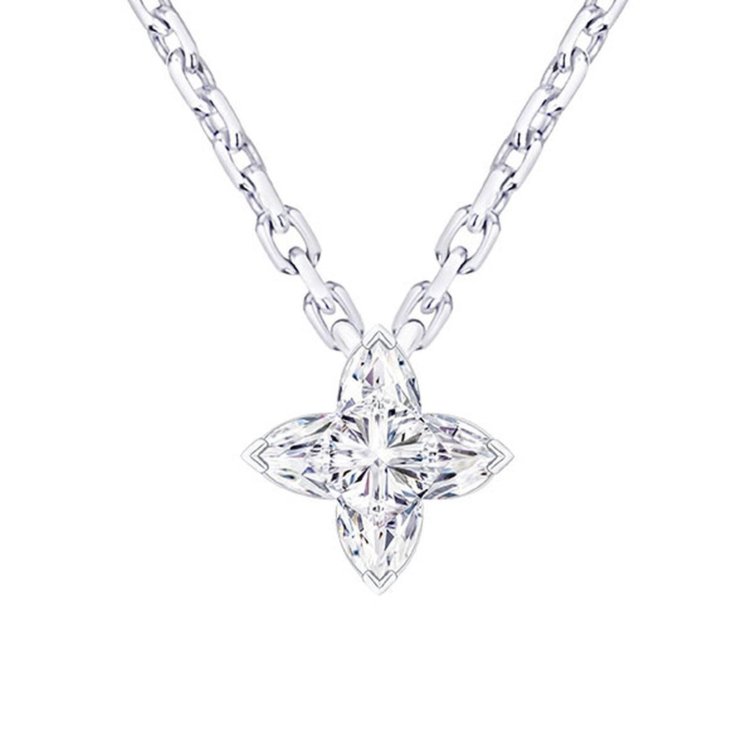 Louis Vuitton Monogram Star diamond necklace 