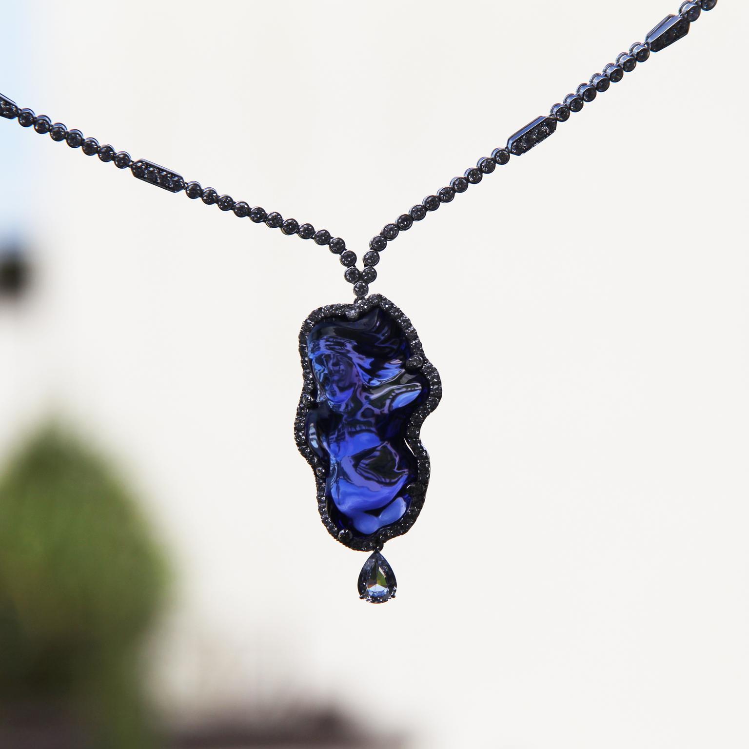Baroque tanzanite necklace | Moussaieff | The Jewellery Editor