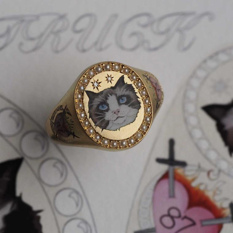 Cece Jewellery Taylor Swift bespoke ring on sketch