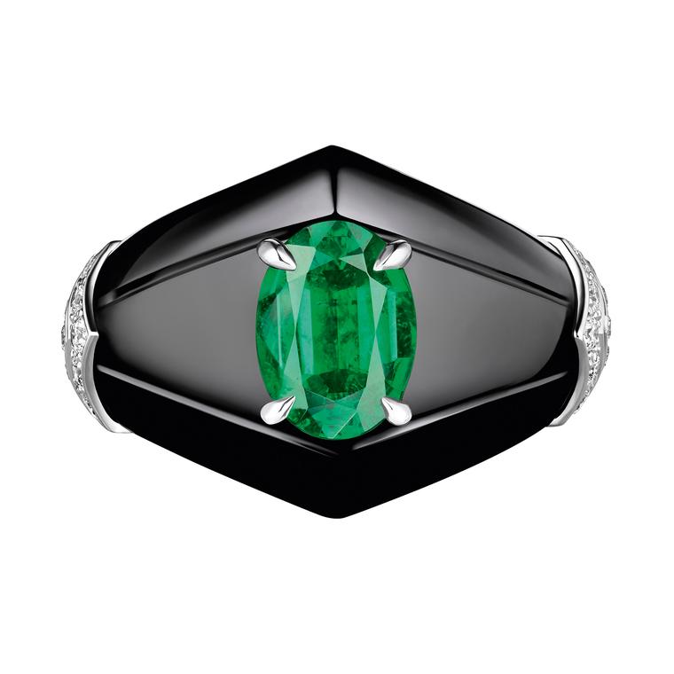 Louis Vuitton 9.78 carat tourmaline and diamond one of a kind Conquêtes ring.