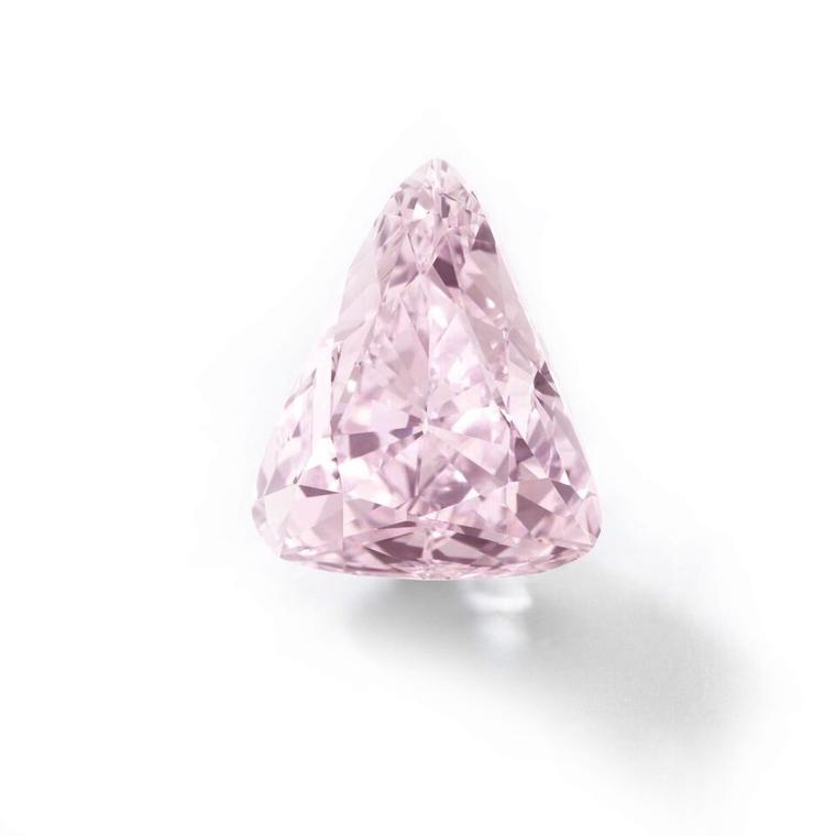 Fabulous Large 130 Carat Pink Teardrop Kunzite Diamond Pendant