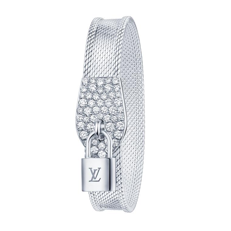 Louis Vuitton LV Bracelet Lock Silvery Metal ref.491332 - Joli Closet