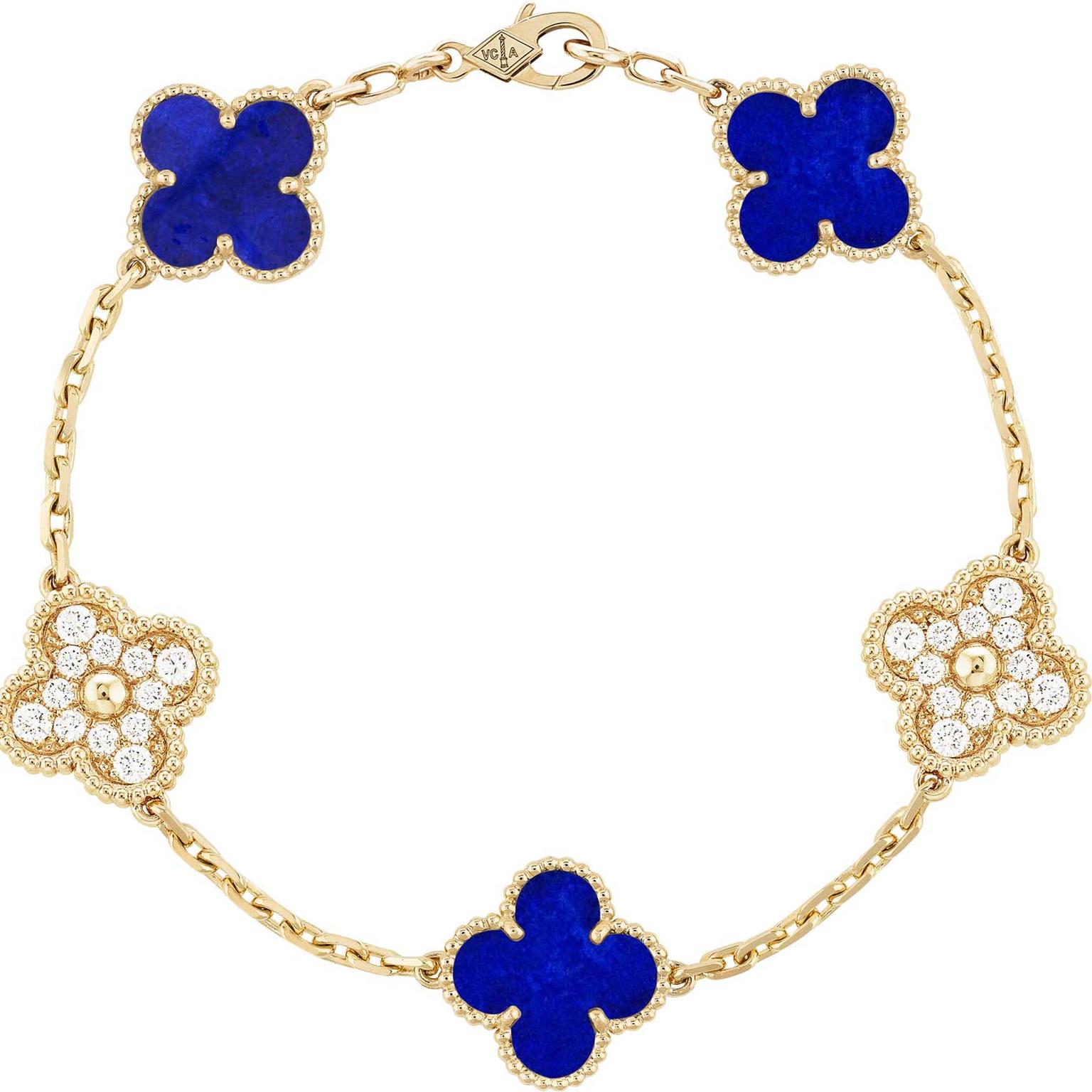 Van Cleef Arpels Vintage Alhambra necklace in lapis lazulil