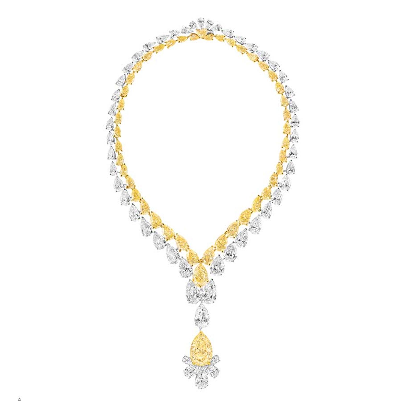 Graffabulous yellow and white diamond necklaces | Graff Diamonds | The ...
