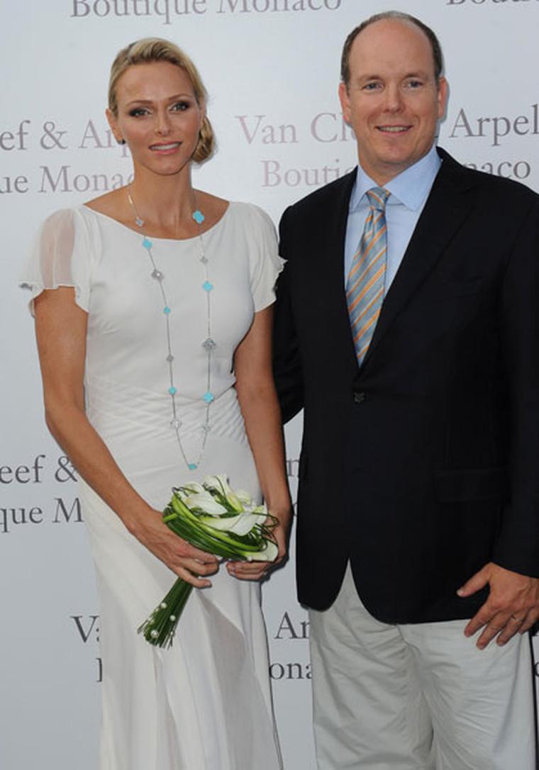 Princess Charlene's very own Van Cleef & Arpels Alhambra jewels