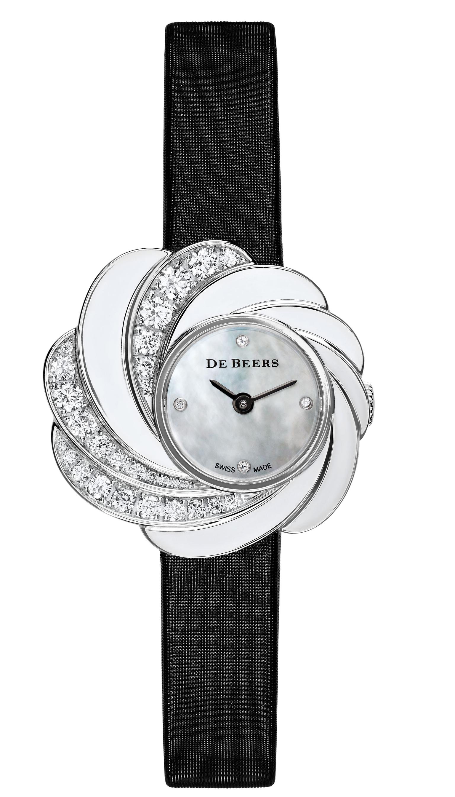 White Gold, Mother of Pearl and Diamond Les Ardentes Wristwatch