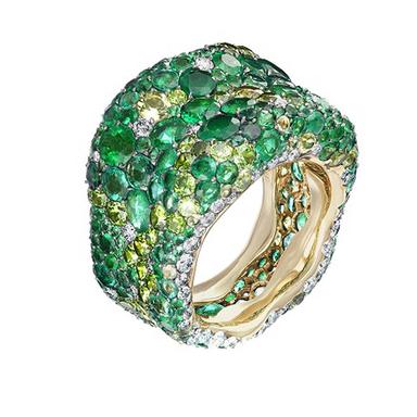 The new Emotion rings by Faberge are a dazzling cocktail of pave ...