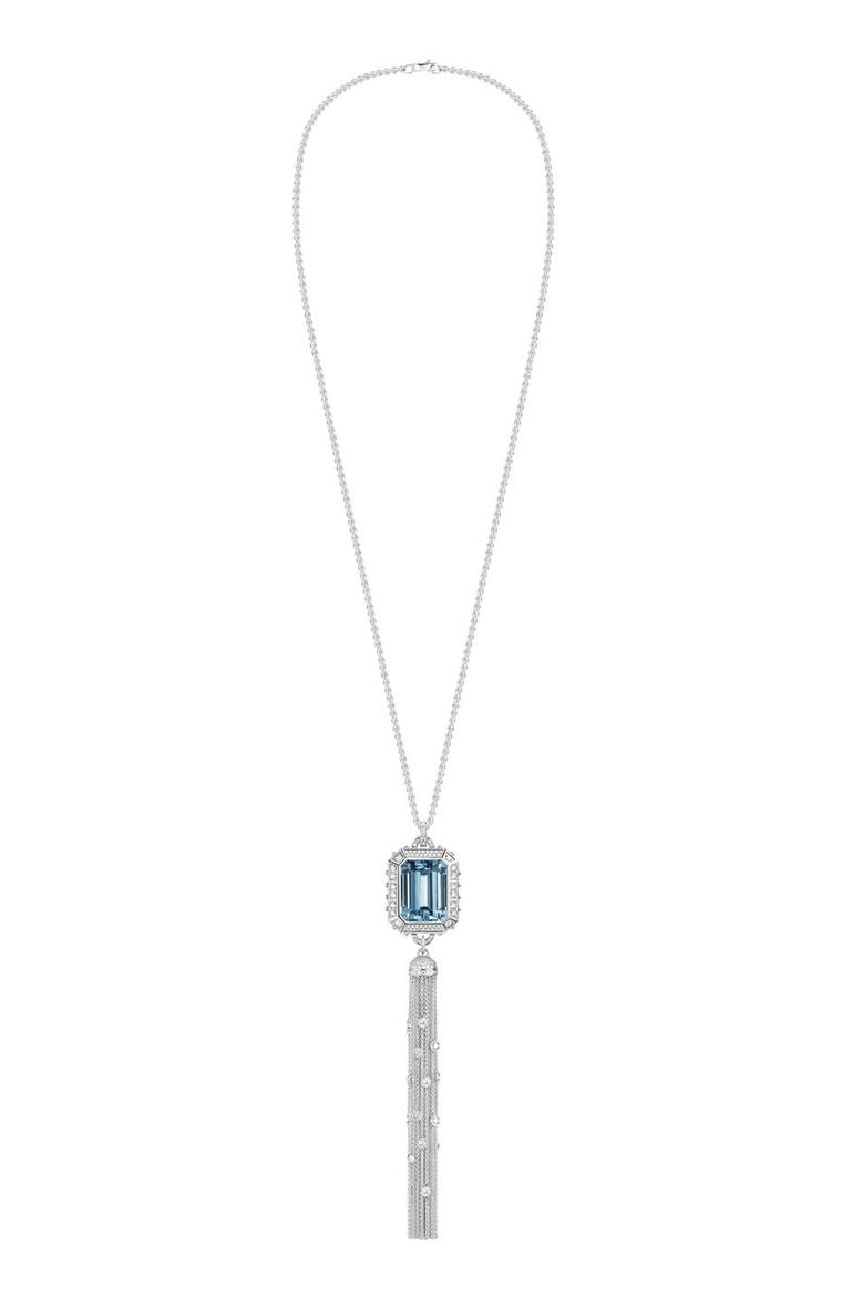 可收八達通”現貨Louis Vuitton Crystal Iconic Aquamarine Necklace, Bracelet 藍色水晶 Iconic頸鏈,手鏈, 名牌, 飾物及配件- Carousell