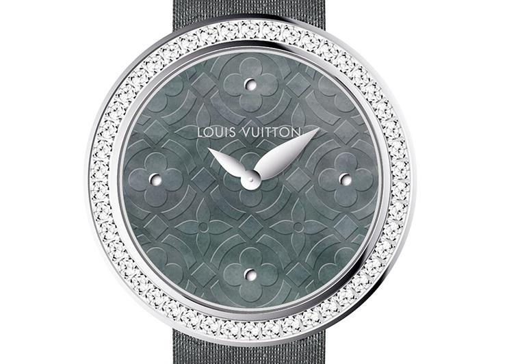 Louis VUITTON Dentelle de Monogram watch with a Diamond-set dial