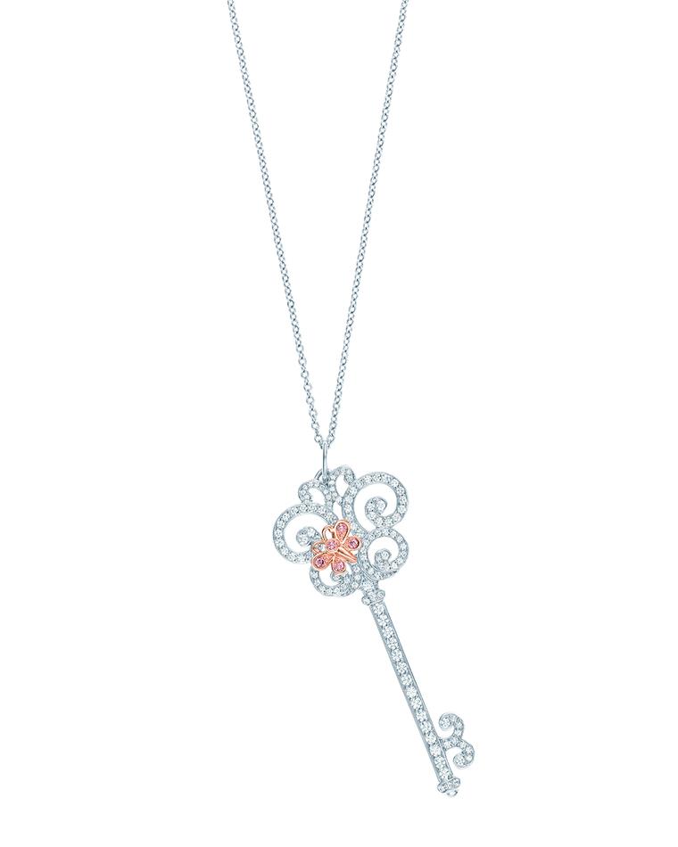 Legacy Between Us Necklace with Pink and White Diamonds in