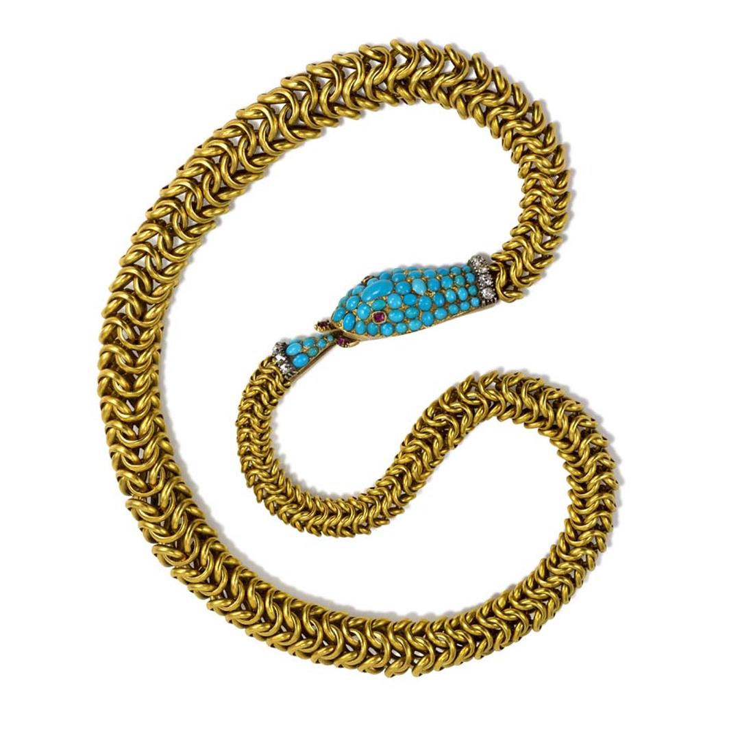 an-antique-gold-box-chain-in-the-form-of-an-ouroboros-snake