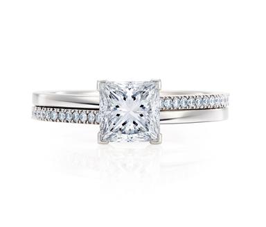 Promise princess-cut diamond engagement ring | De Beers | The Jewellery ...