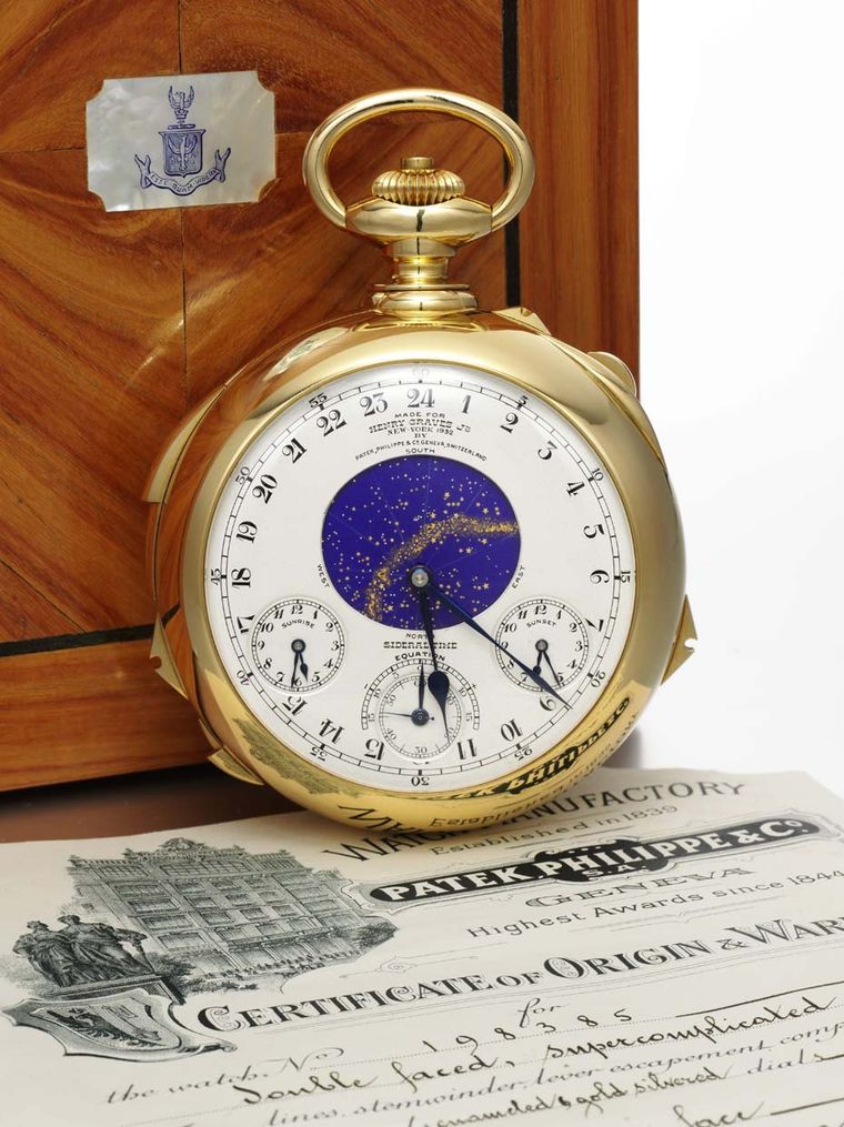 Henry Graves Supercomplication pocket watch dubbed the Mona Lisa of ...