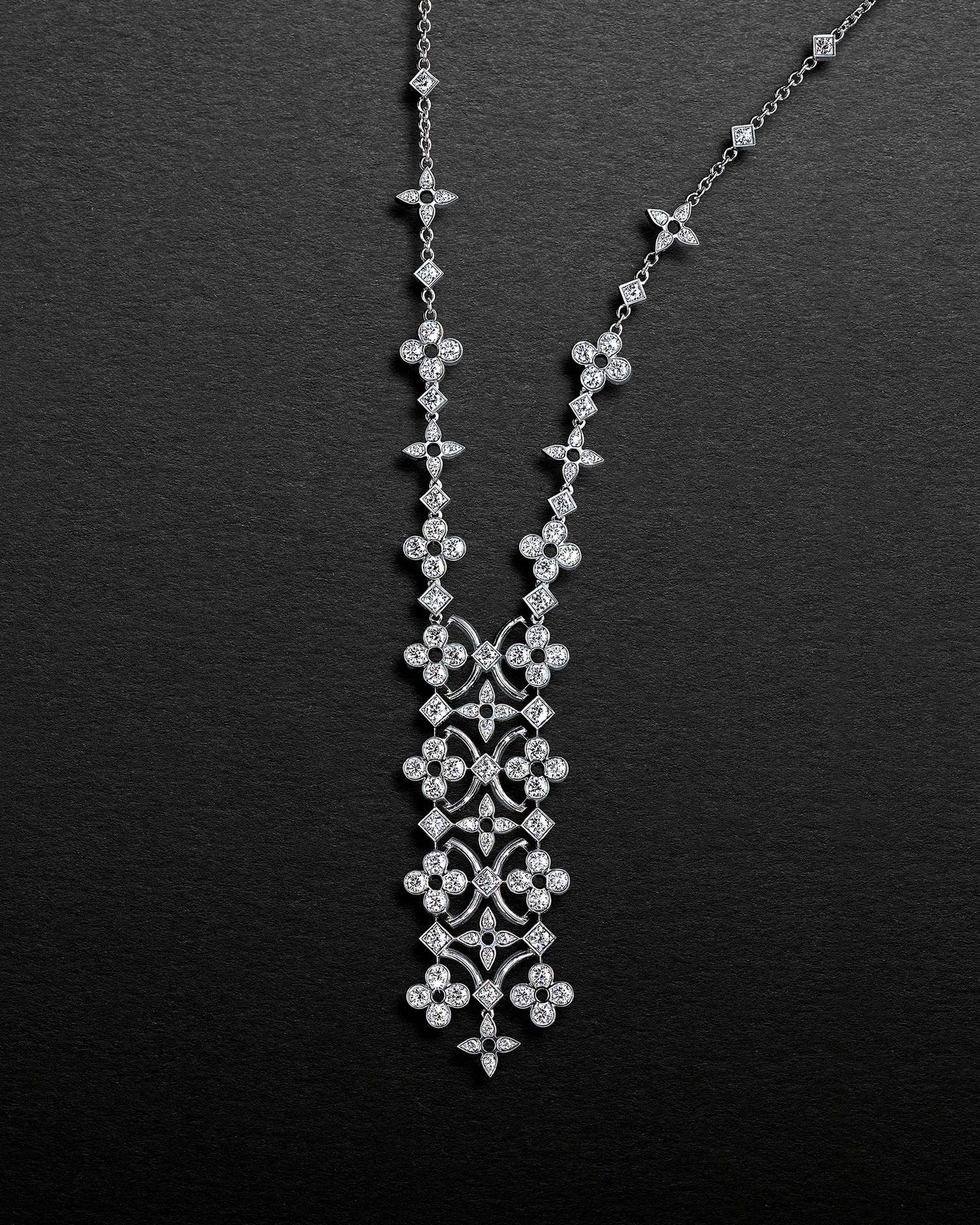 At first glance, the pattern of diamonds in the new Louis