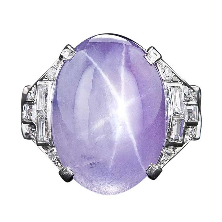 A stellar mid century color change star sapphire and diamond ring. The  translucent sapphire has an amazing color and color shift. Shades ... |  Instagram