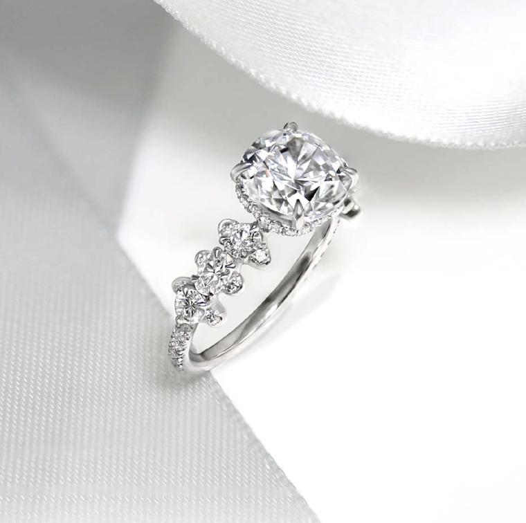 Art Deco 18k Designer Natural Round Old European Diamond Engagement Ring |  eBay