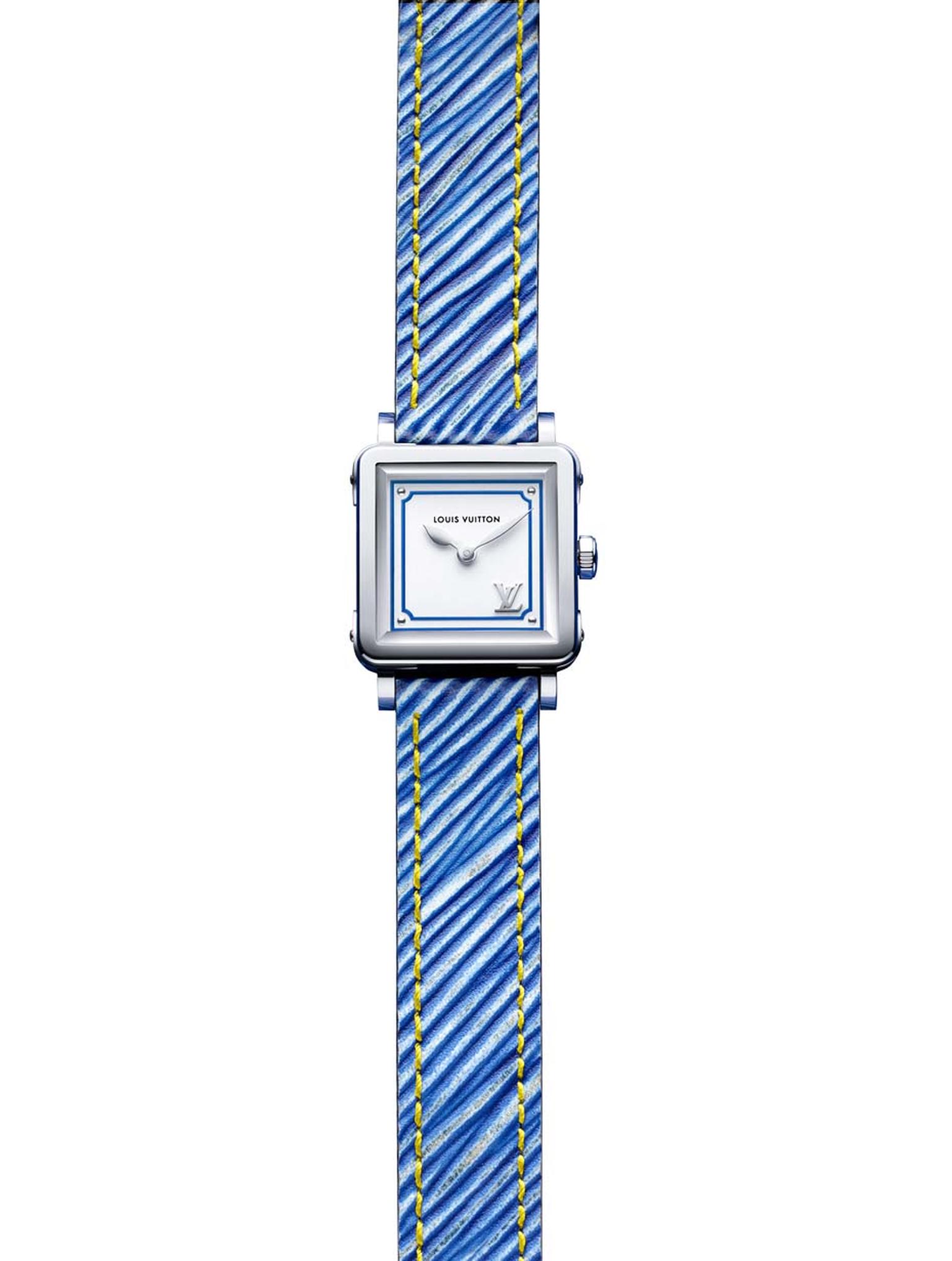 Emprise Epi ladies' watch in denim blue, Louis Vuitton