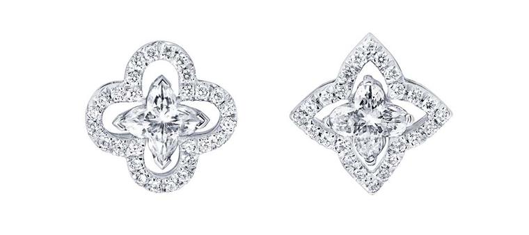 Mismatched Louis Vuitton Monogram Fusion diamond earrings
