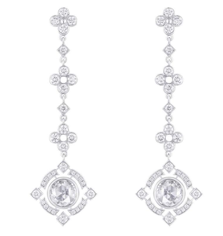 Dentelle One Row Earrings, White Gold And Diamonds - Jewelry - Categories, LOUIS  VUITTON ® in 2023