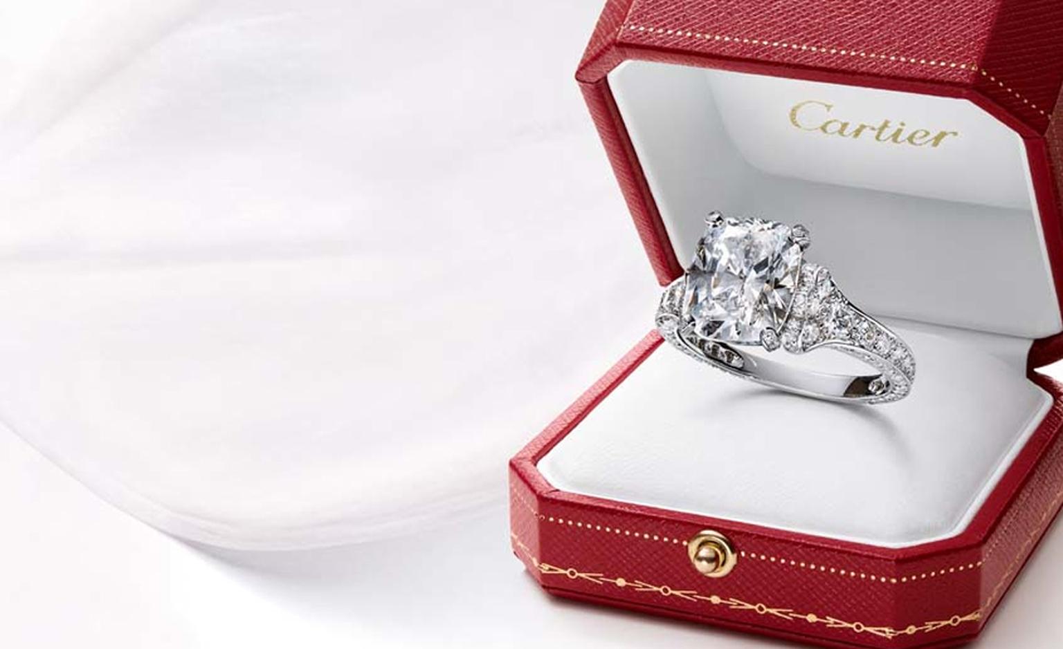 $14,500 Cartier vintage Platinum GIA 0.90ct Oval Diamond Engagement Ring |  eBay