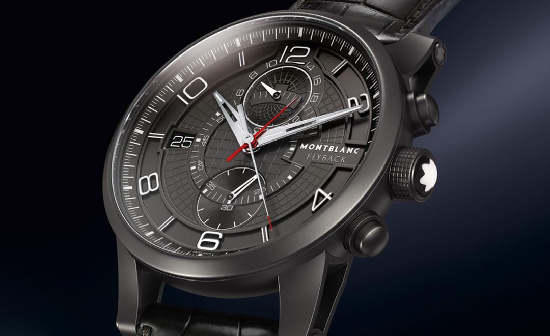 Montblanc TimeWalker TwinFly chronograph in minimalist black